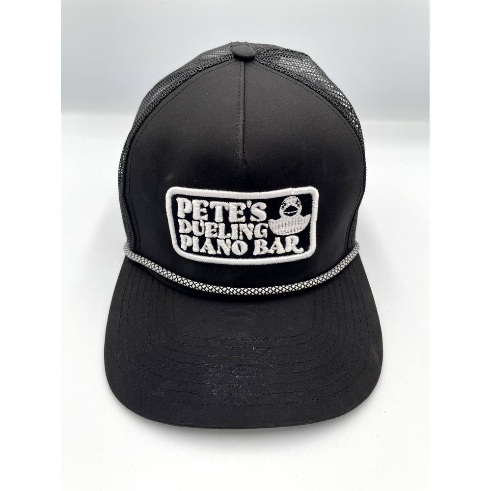 Zapped Marine R+ Pete's Dueling Piano Bar Trucker Cap Mens OS Black Snapback